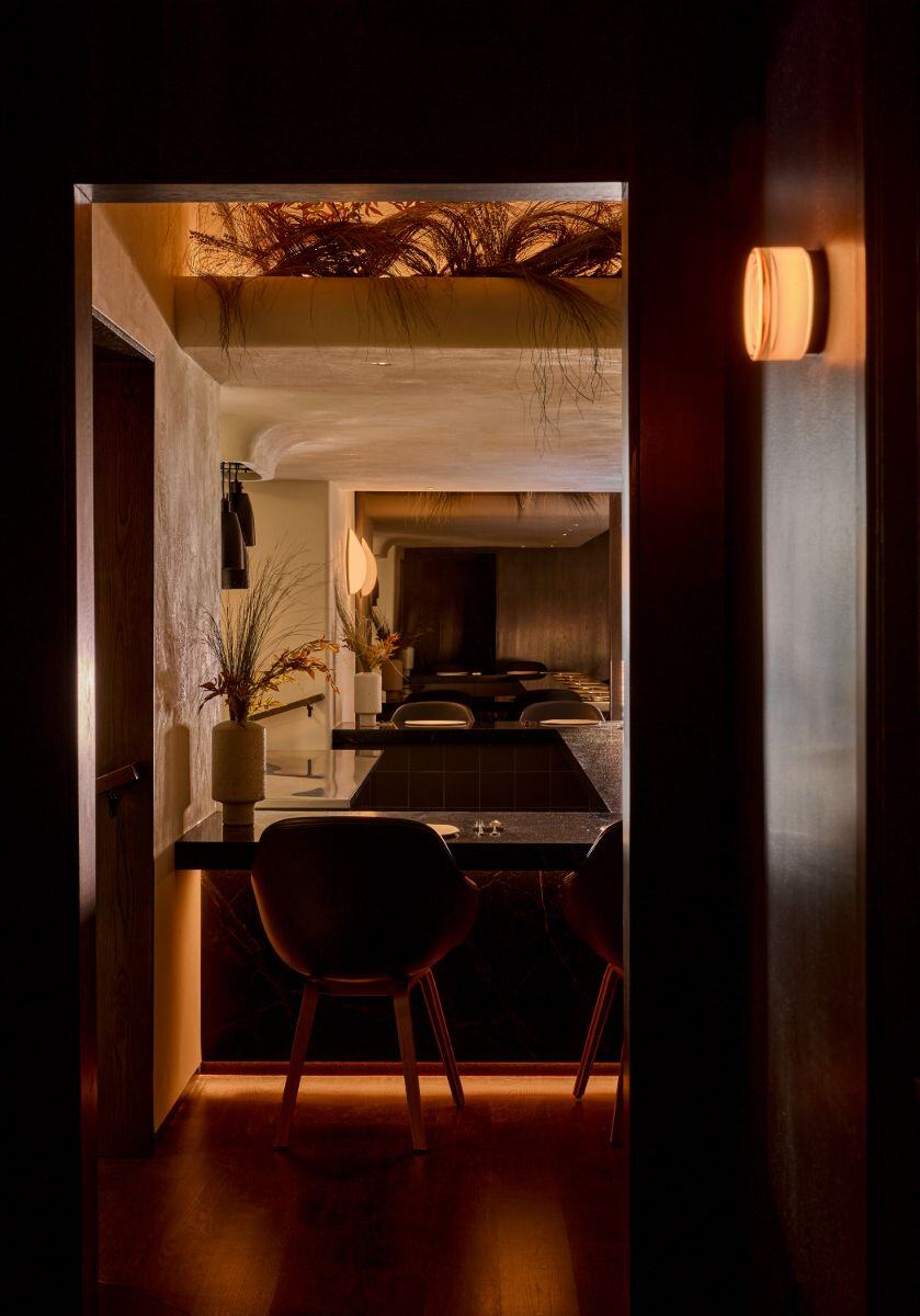 provenance restaurant fitout hallway and seating area