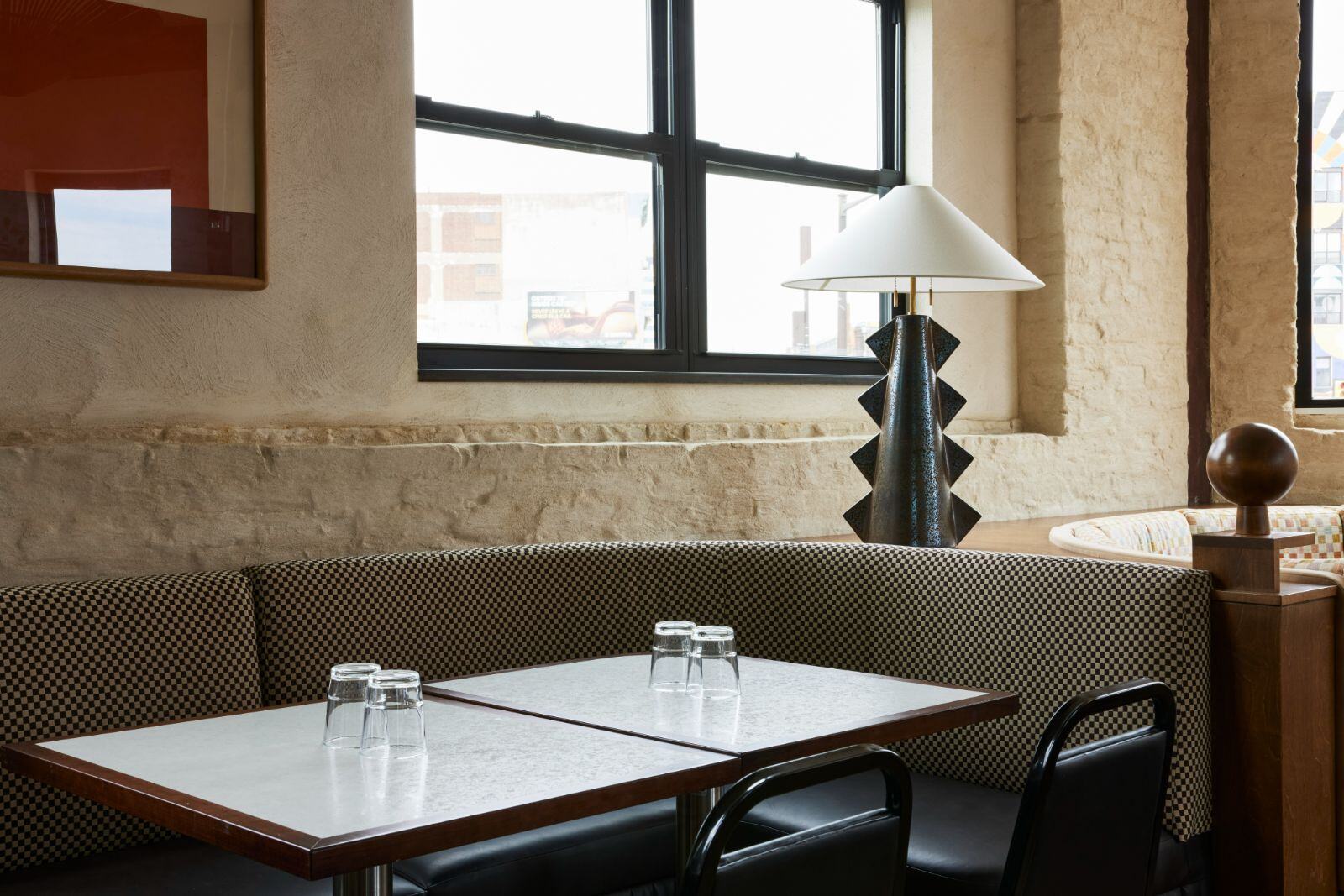 Cafe Lift tables and interior decor