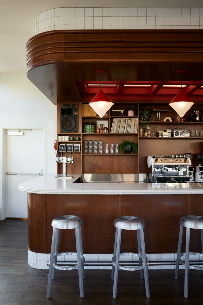 Cafe Lift bar view and decor