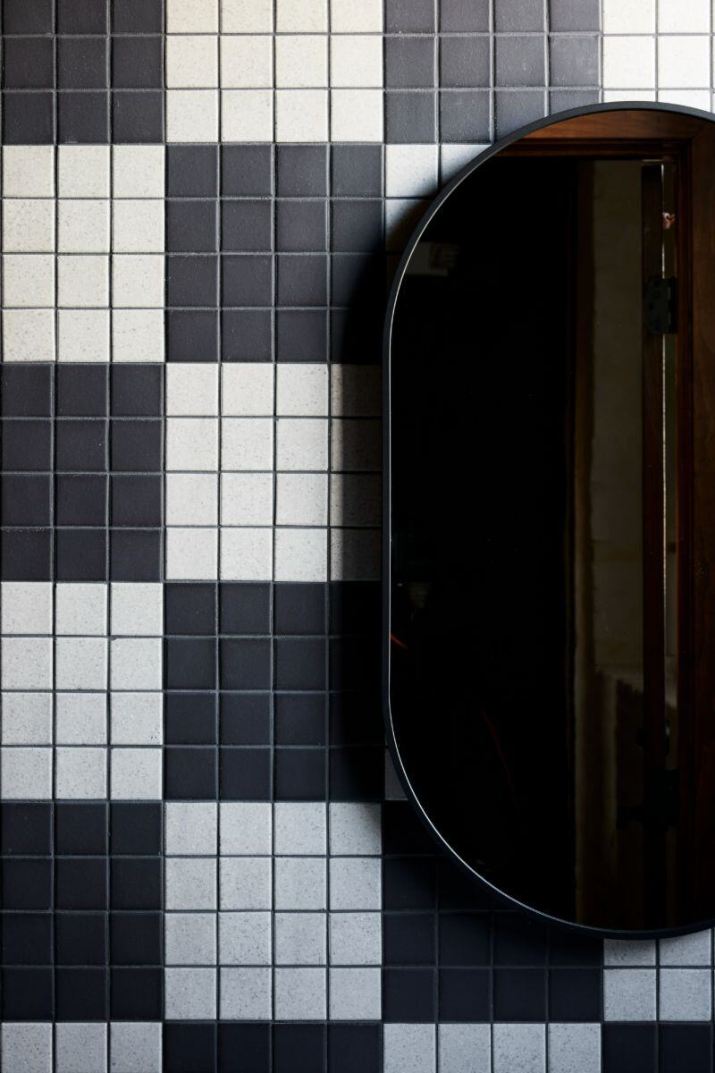 Cafe Lift tile work detail