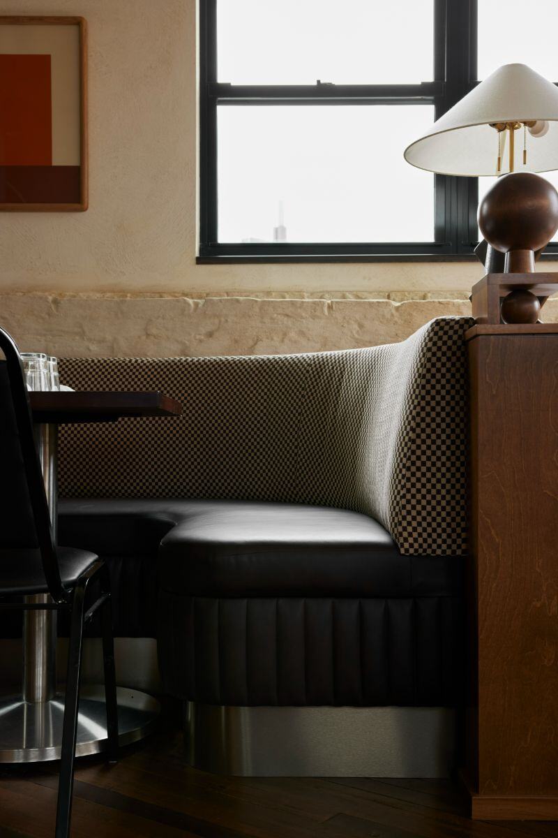 Cafe Lift booth and decor