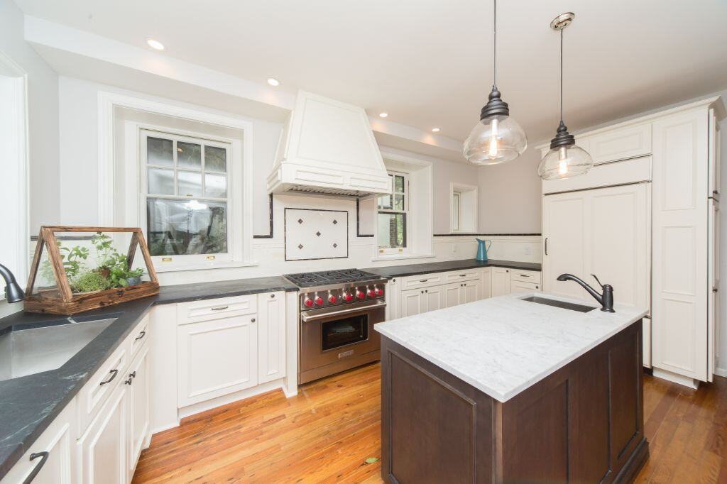 Lincoln drive renovation kitchen view 2