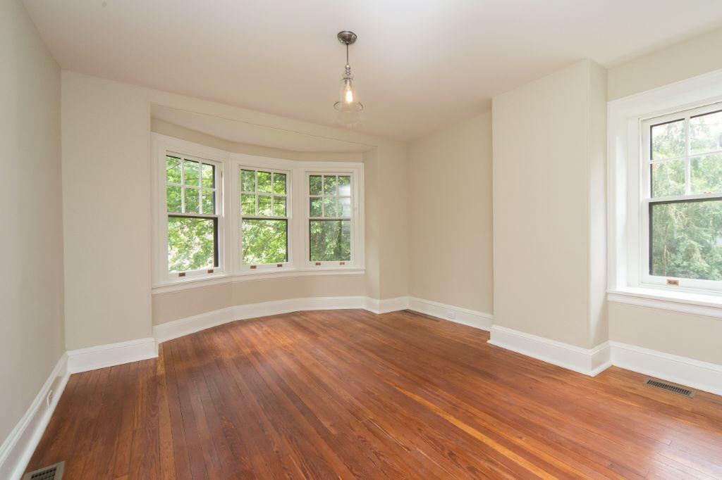Lincoln drive renovation windows and empty room