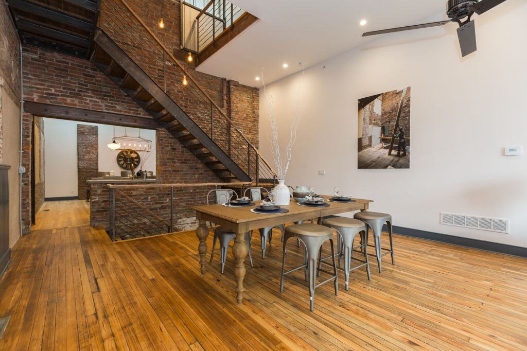 parish house adaptive reuse dining area