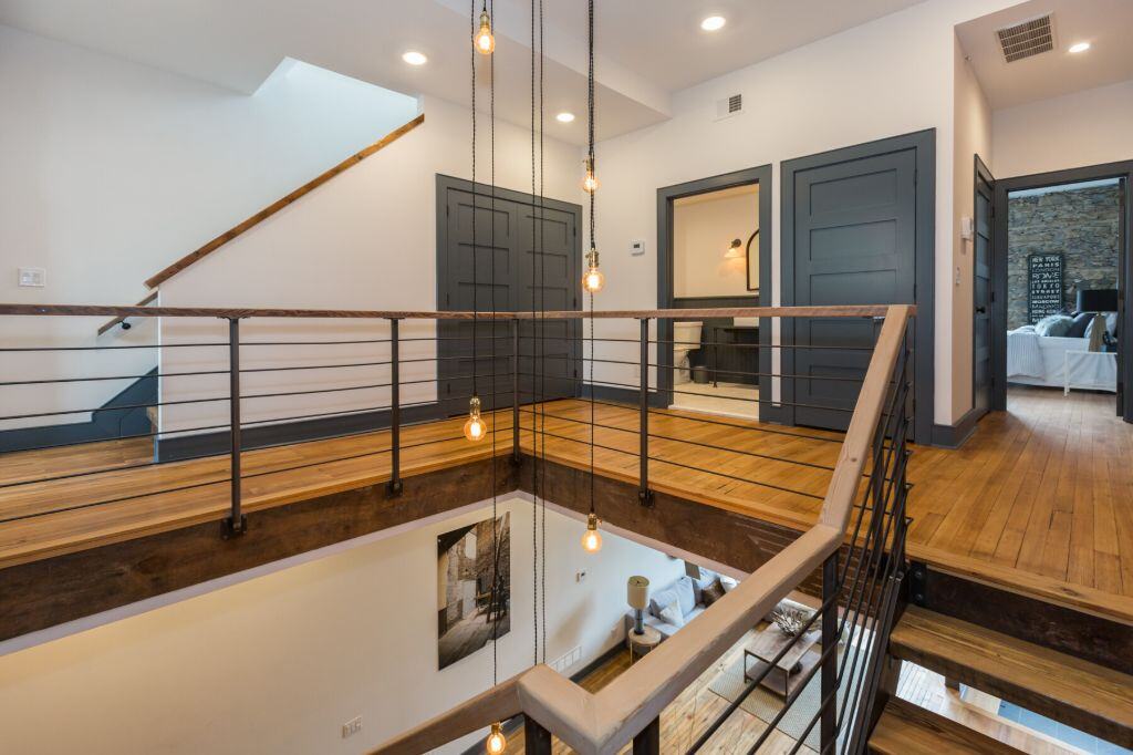 parish house adaptive reuse stairway view