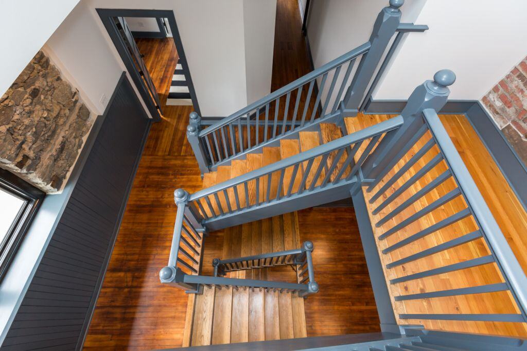parish house adaptive reuse stairway